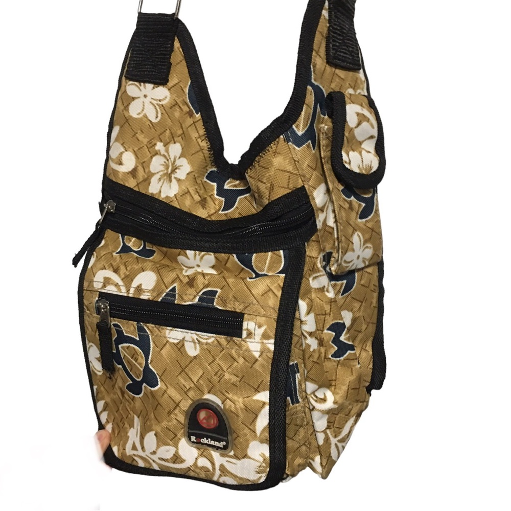 VTG Unisex Rockland anti-theft sling bag Crossbody over shoulder turtles